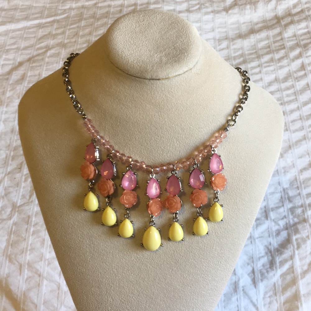 Studio Works pink panel necklace